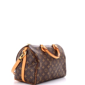 Louis Vuitton Speedy Bandouliere Bag Monogram Canvas 30 Brown