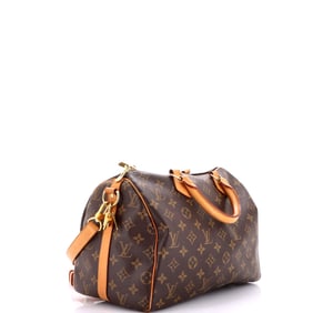 Louis Vuitton Speedy Bandouliere Bag Monogram Canvas 30 Brown