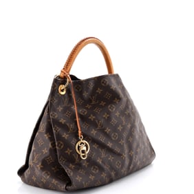 Louis Vuitton Artsy Handbag Monogram Canvas MM Brown