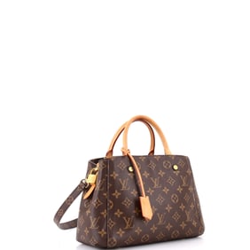 Louis Vuitton Montaigne Handbag Monogram Canvas BB Brown