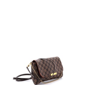 Louis Vuitton Favorite Handbag Damier MM Brown