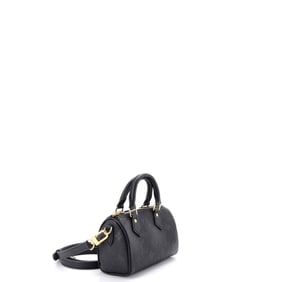 Louis Vuitton Speedy Bandouliere NM Bag Monogram Empreinte Leather Nano Black