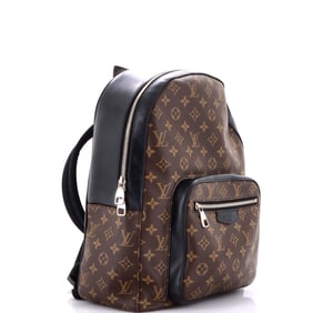 Louis Vuitton Josh Backpack Macassar Monogram Canvas Black, Brown