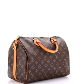 Louis Vuitton Speedy Bandouliere Bag Monogram Canvas 30 Brown