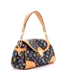 Louis Vuitton Beverly Handbag Monogram Multicolor MM Black, Multicolor