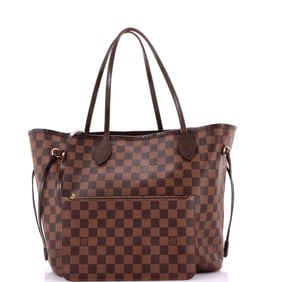 Louis Vuitton Neverfull NM Tote Damier MM Brown