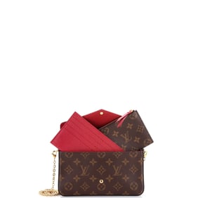 Louis Vuitton Felicie Pochette Monogram Canvas Brown