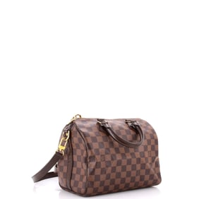 Louis Vuitton Speedy Bandouliere Bag Damier 25 Brown