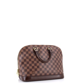 Louis Vuitton Alma Handbag Damier PM Brown