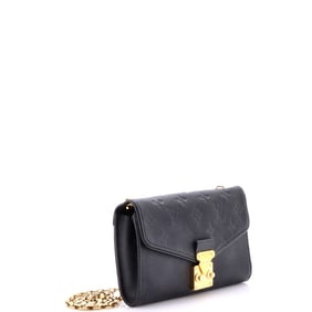 Louis Vuitton Saint Germain Pochette Monogram Empreinte Leather Black