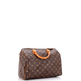 Louis Vuitton Speedy Handbag Monogram Canvas 30 Brown