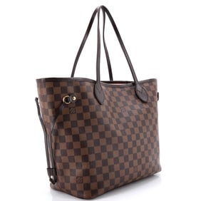 Louis Vuitton Neverfull NM Tote Damier MM Brown