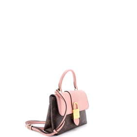 Louis Vuitton Locky Handbag Monogram Canvas with Leather BB Pink