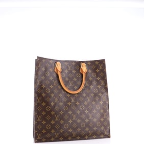 Louis Vuitton Sac Plat Bag Monogram Canvas Brown
