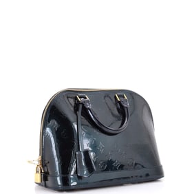 Louis Vuitton Alma Handbag Monogram Vernis PM Green