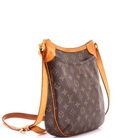 Louis Vuitton Odeon Handbag Monogram Canvas PM Brown