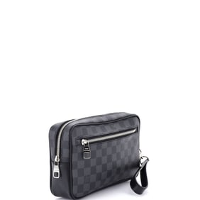 Louis Vuitton Kasai Clutch Damier Graphite Black