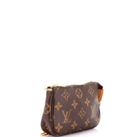 Louis Vuitton Pochette Accessoires Monogram Canvas Mini Brown