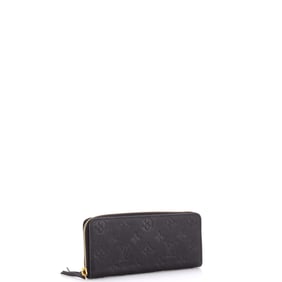 Louis Vuitton Clemence Wallet Monogram Empreinte Leather Black
