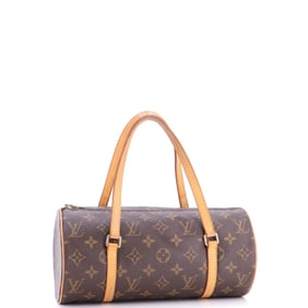 Louis Vuitton Papillon Handbag Monogram Canvas 30 Brown