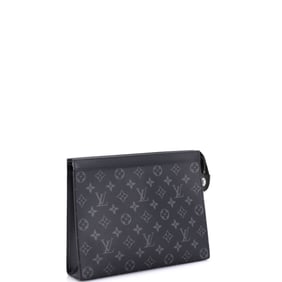 Louis Vuitton Pochette Voyage Monogram Eclipse Canvas MM Black