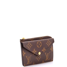 Louis Vuitton Recto Verso Card Holder Monogram Canvas Black, Brown