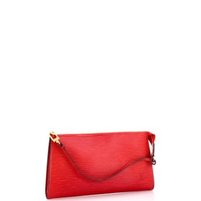 Louis Vuitton Pochette Accessoires Epi Leather Red