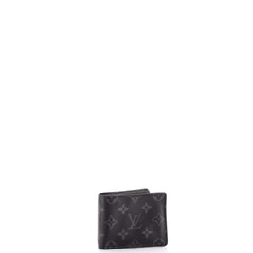Louis Vuitton Slender Wallet Monogram Eclipse Canvas Black