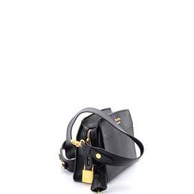 Prada Bibliotheque Crossbody Saffiano Leather Black