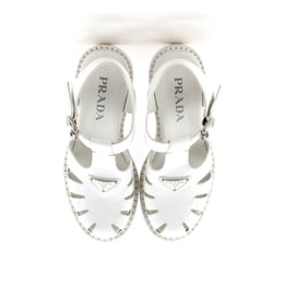 Prada Women's Fisherman Sandals Rubber White