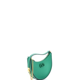 Valentino Garavani VLogo Hobo Leather Mini Green