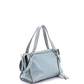 Valentino Garavani Lovestud Bowler Bag Leather Medium Blue