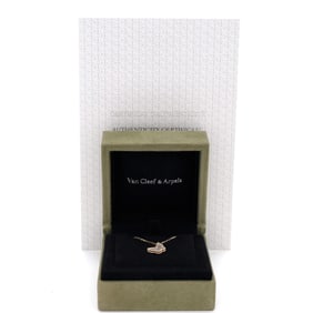 Van Cleef & Arpels Sweet Alhambra Butterfly Pendant Necklace 18K Yellow Gold and Mother of Pearl