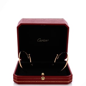 Cartier Juste un Clou Hoop Earrings 18K Rose Gold XL