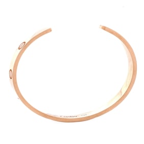 Cartier Love Cuff Bracelet 18K Rose Gold