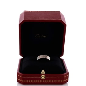 Cartier Love Wedding Band Ring 18K White Gold