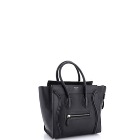 Celine Luggage Bag Grainy Leather Micro