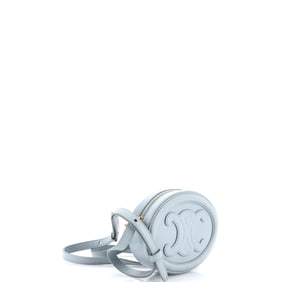 Celine Triomphe Oval Crossbody Bag Leather Mini