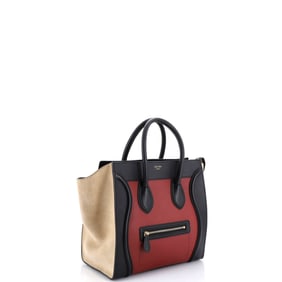 Celine Tricolor Luggage Bag Leather Mini