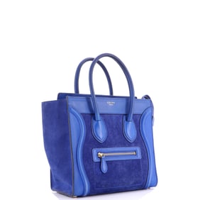 Celine Luggage Bag Suede Micro