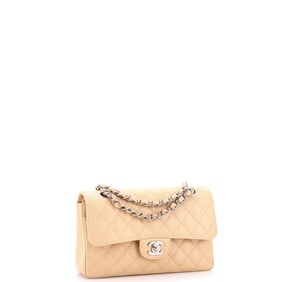 Chanel Classic Double Flap Bag Quilted Caviar Small