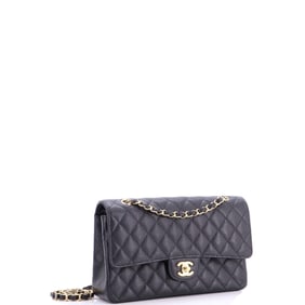Chanel Classic Double Flap Bag Quilted Caviar Medium