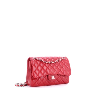 Chanel Classic Double Flap Bag Quilted Caviar Jumbo