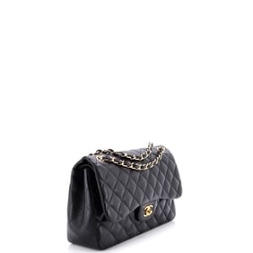Chanel Classic Double Flap Bag Quilted Lambskin Jumbo