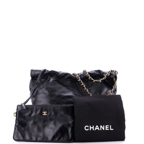 Chanel 22 Chain Hobo Quilted Calfskin Small