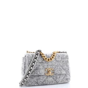 Chanel 19 Flap Bag Quilted Tweed Medium