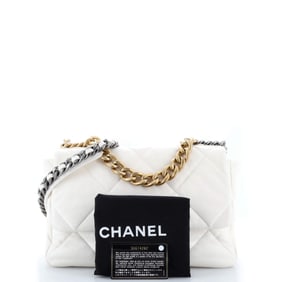 Chanel 19 Flap Bag Quilted Leather Large