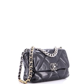 Chanel 19 Flap Bag Quilted Leather Medium