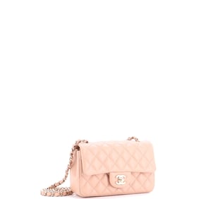 Chanel Classic Single Flap Bag Quilted Lambskin Mini