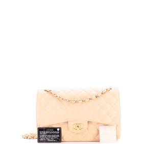 Chanel Classic Double Flap Bag Quilted Caviar Jumbo